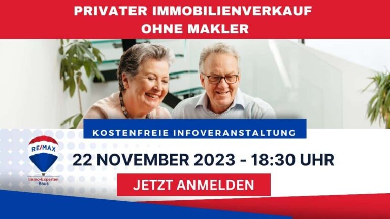Privater Immobilienverkauf ohne Makler – Informationsveranstaltung