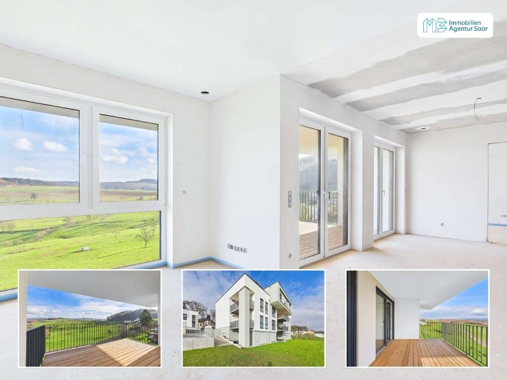 Natur pur! Moderne Neubauwohnung mit Weitblick