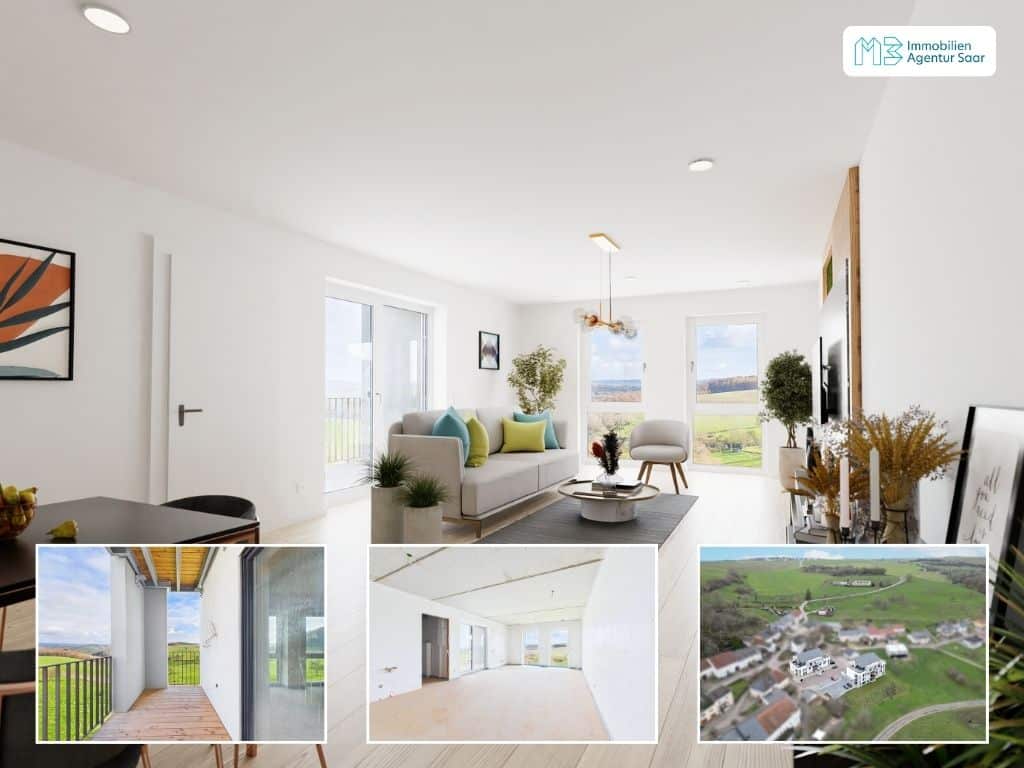 Neubauwohnung mit Weitsicht im Erdgeschoss