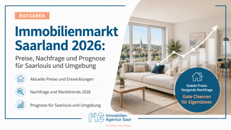 Immobilienmarkt Saarland 2026: Entwicklung in Saarlouis und Umgebung